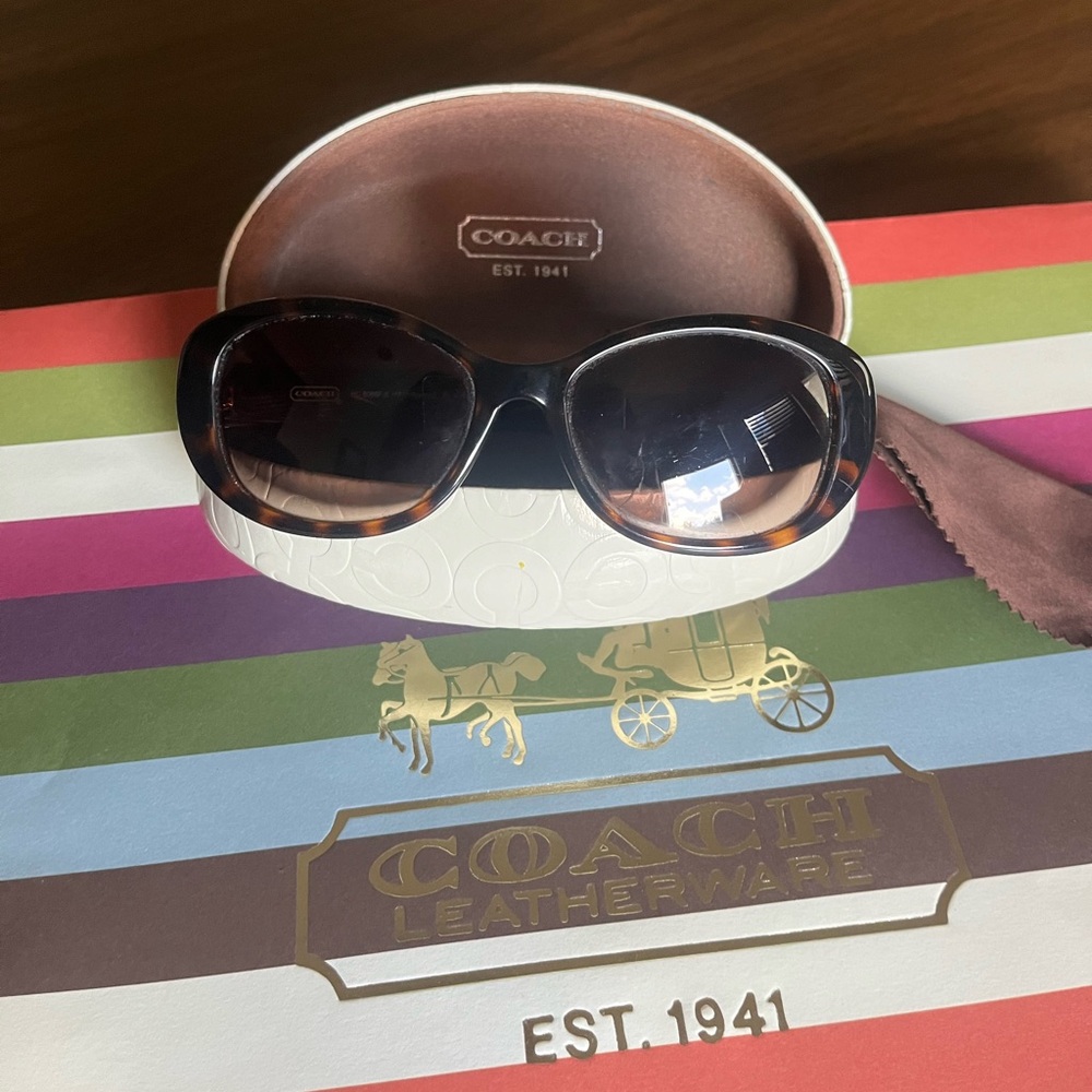 Coach pollyanna tortoise brown sunglasses